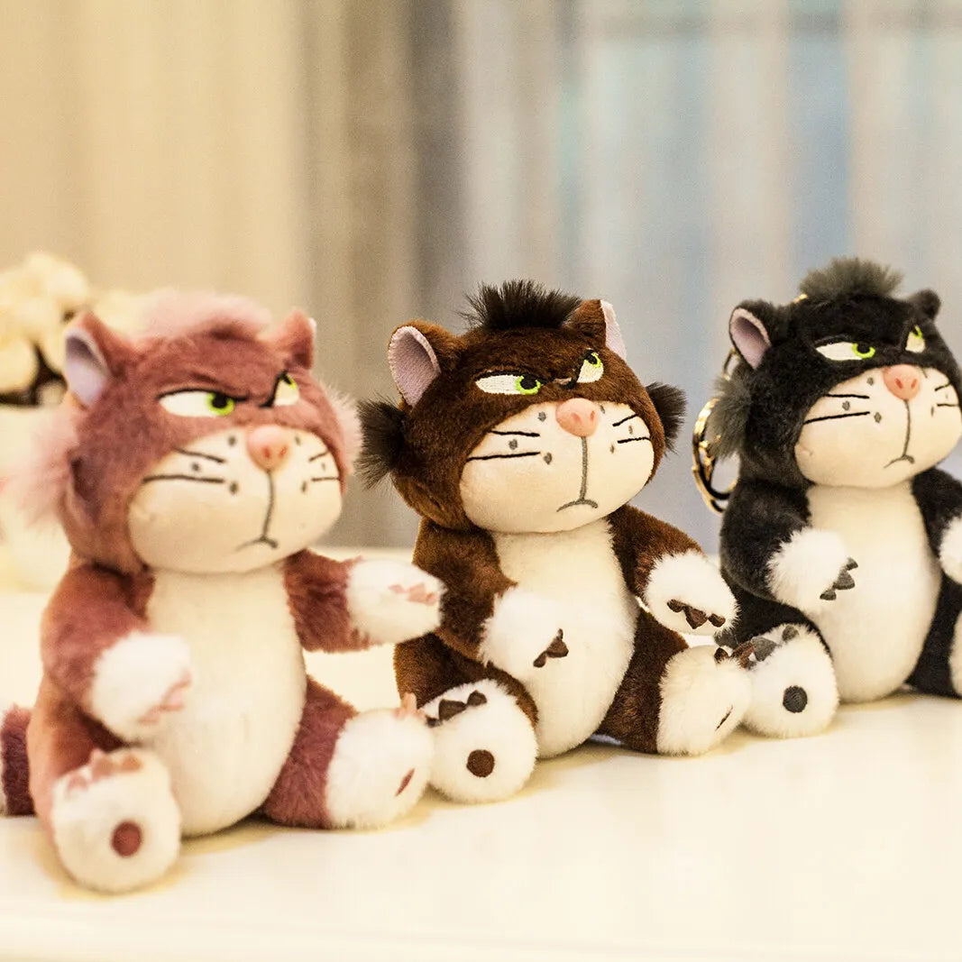 12cm Disney Lucifer Plush Keychain Doll Kawaii Lucifer Bag Pendant Plush Stuffed Toy Cat Backpack Key Ring Kids Birthday Gift 12cm Disney Lucifer Plush Keychain Doll Kawaii Lucifer Bag Pendant Plush Stuffed Toy Cat Backpack Key Ring Kids Birthday Gift